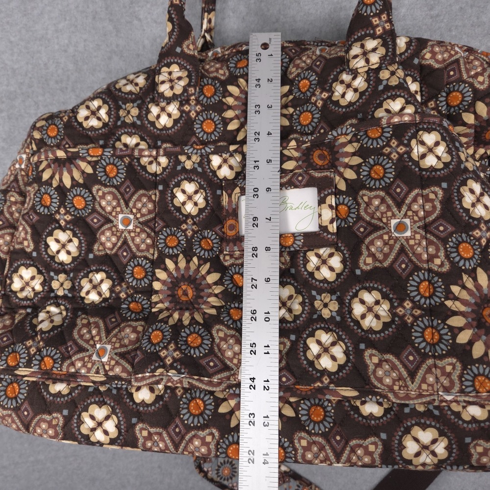 Vera Bradley Canyon Quilted Boho Brown Weekender Traveler Overnight Bag Tote - Picture 14 of 16